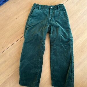 Janie and Jack green velvet pants